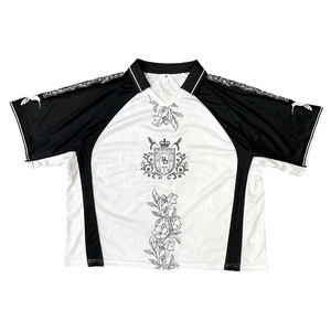 <span class=keywords><strong>Ensemble</strong></span> de maillot de football rétro en maille personnalisé de haute qualité OEM populaire pour adultes unisexe, chemises d'entraînement légères et respirantes - Product Image 1