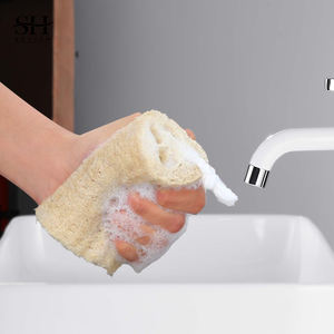 Spons mandi Loofah Mesir kustom alami Superior 2 In 1 spons Luffa organik tubuh Vegan - Product Image 2