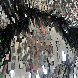 2025 thanh lịch hình chữ nhật sequin vải thêu lưới vải sang trọng cho trang phục sân khấu - Product Image 1