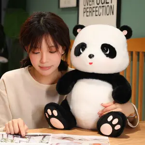 AIFEI mainan simulasi boneka mewah Panda raksasa bantal tidur anak perempuan di tempat tidur kios jalan produk peringatan