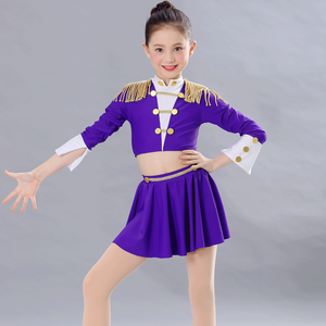 Robe de danse de ballet pour filles de style marine, costume de cheerleading professionnel, tenue de danse pour spectacle sur scène - Product Image 2