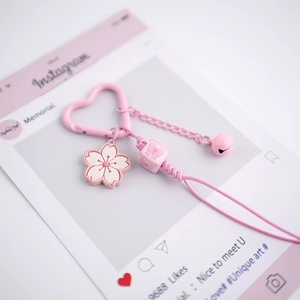พวงกุญแจอะคริลิค<span class=keywords><strong>ดอก</strong></span><span class=keywords><strong>ซากุระ</strong></span>น่ารัก สไตล์สวยงาม พร้อมเชือกถัก ตกแต่งโทรศัพท์มือถือสำหรับสาวๆ สไตล์ Y2K - Product Image 4