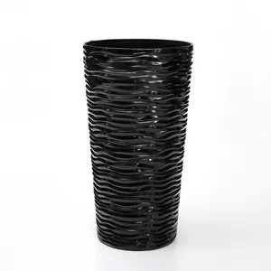 Vaso per Piante <span class=keywords><strong>in</strong></span> <span class=keywords><strong>Plastica</strong></span> Lucida di Grandi Dimensioni, Cilindrico e Alto, per Decorazione Interna ed Esterna del Soggiorno - Product Image 6