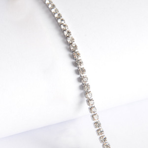 Aceworks Cadena de Acero Inoxidable con Garras de Diamante, Cadena de Oro al Vacío con Diamantes, Cadena de Tenis DIY para Collar y Pulsera - Product Image 6