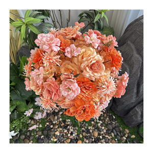 Arreglo Floral de Rosas Grandes de 40 cm, 50 cm, 60 cm, 70 cm, 80 cm, Centro de Mesa para Bodas, Bola de Flores Artificiales de Seda para Otoño - Product Image 5