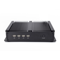 Mini PC Industrial de Escritorio Mini ITX con Core I5 3317U e I3 3217U, Win XP, Celeron 1037U, HDMI, VGA, Pantalla Dual, Sin Ventilador, Robusto, con AES