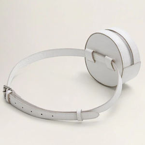 <span class=keywords><strong>Riñonera</strong></span> de cuero Croc con logotipo personalizado para mujer, Mini <span class=keywords><strong>riñonera</strong></span> redonda - Product Image 4