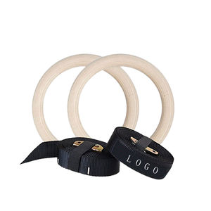 Fitness <strong>Training</strong> Wooden Gymnastic <strong>Rings</strong> Wood Gym <strong>Rings</strong> - Product Image 1