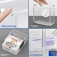 Boîte de protection pour cartes SPC ETB PTCG Prismatic Evolutions japonaises avec ouverture magnétique en acrylique, protection UV et haute transparence