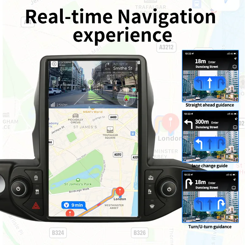 13.6 Inch Android Car Radio 2din For Jeep Wrangler Gladiator 2018-2021 GPS Navigation Carplay Auto Multimedia Video Player Unit