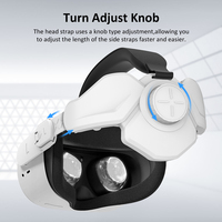 Sangle de lunettes VR confortable et réglable pour Oculus Quest 2, protection du cuir chevelu, ne tombe pas facilement, confort élevé