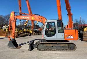 Garantie longue durée Excavateur sur pneus Hitachi EX100 d'occasion 10 tonnes Hitachi ex100on Sale - Product Image 2
