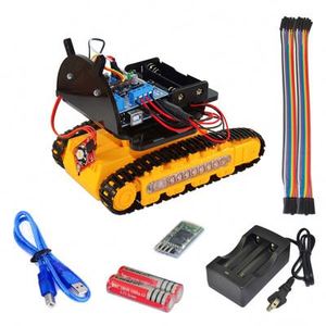 Thông minh <span class=keywords><strong>Robot</strong></span> Tank Chassis Starter Kit | DIY theo dõi Crawler xe cho <span class=keywords><strong>robot</strong></span> | Tương thích với <span class=keywords><strong>Arduino</strong></span> cho STEM - Product Image 1