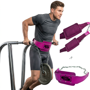 Ceintures de musculation sur mesure unisexes en cuir de vachette véritable, robustes, antidérapantes et réglables pour l'entraînement de force. - Product Image 1