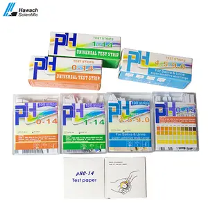 Papier indicateur de ph de l'eau de tournesol 0-14 bandes testeur ph mètres ph test kit