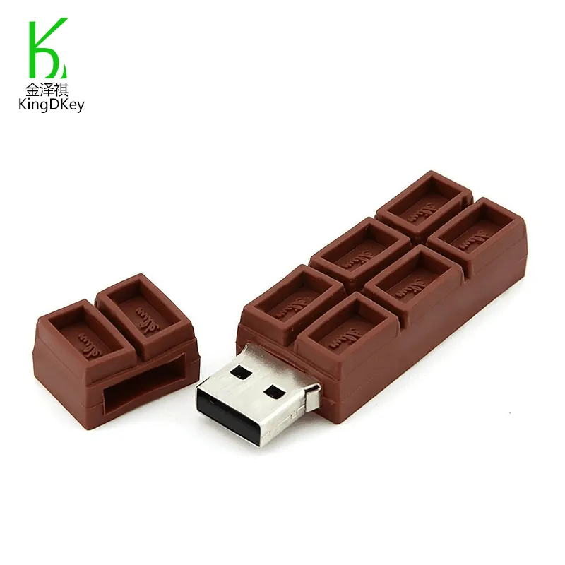 Memoria USB 2,0 con forma de Chocolate, regalo de promoción