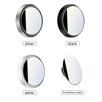 Espejo de punto ciego Universal HD, espejo retrovisor giratorio ajustable de gran angular, espejo Circular pequeño, piezas y accesorios para automóviles