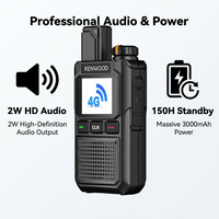KENEARD KE-777 Talkie-walkie PoC 4G LTE avec batterie 3000 mAh, 150h en veille, audio HD 2W, radio réseau double SIM avec positionnement GPS