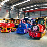 Centre d'attractions pour enfants : Tour du train électrique en forme d'animaux mignons et adorables