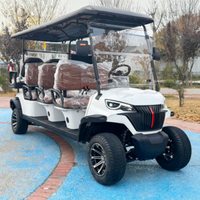 Voiturette de golf de luxe 4 places 72V certifiée DOT avec configuration de couleur de carrosserie personnalisable et espace de coffre arrière personnalisable