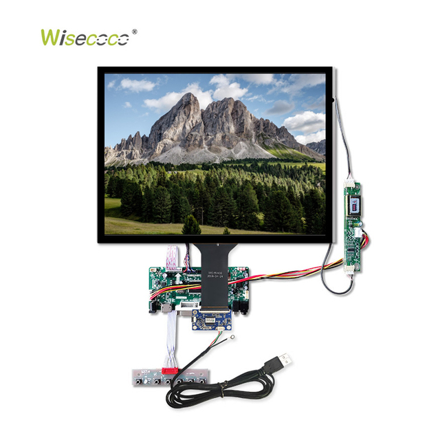 15'' 15 Inch 1024x768 Resolution LVDS Interface IPS TFT LCD Display Module with Touch Screen