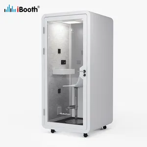 Modular privacy home office booth prefab soundproof phone booth silent office pod sound proof booth