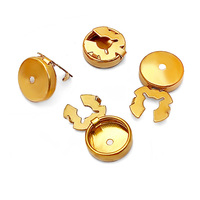 Vente directe usine – Cache-boutons en alliage de zinc sans nickel pour chemise, cache-boutons de manchette durables, taille personnalisée, cache-boutons de luxe