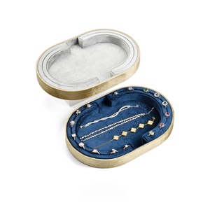 NANYUE Oval Velvet Jewelry <b>Tray</b> Ring Earring Bracelet Necklace Display Holder Custom Logo Wholesale S61 Guangdong - Product Image 2