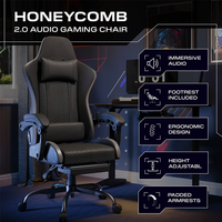 Chaise de jeu ergonomique à prix direct usine, chaise de bureau personnalisée avec accoudoirs articulés pour cybercafé