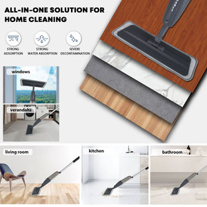 DARIS Mop Spray in <span class=keywords><strong>Microfibra</strong></span> Grigia <span class=keywords><strong>per</strong></span> Pulizia <span class=keywords><strong>Pavimenti</strong></span>, Rotazione a 360°, Mop Piatto <span class=keywords><strong>per</strong></span> Pulizia a Secco e Umido - Product Image 5