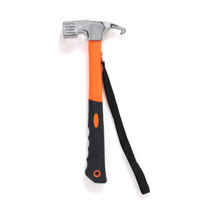 Marteau multifonctionnel d'extérieur à tige en acier à haute teneur en carbone, manche en fibre, tête carrée, pour tente de camping, 30x11cm - Product Image 3