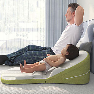 Coussin en <span class=keywords><strong>mousse</strong></span> à mémoire de forme écologique <span class=keywords><strong>pour</strong></span> enfants Rampe à lait intérieure Lit réglable Lit de bébé Anti-cracher Pad Réfrigérateur - Product Image 4
