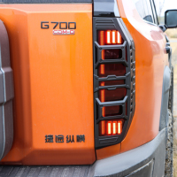 Kit de protection extérieur pour feux arrière style Mecha, noir mat et brillant, compatible JETOUR G700