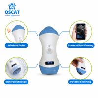 Sonde d'échographie vétérinaire sans fil OSCAT, scanner à ultrasons linéaire micro-convexe, équipement vétérinaire pour l'imagerie des chiens, des chats et des animaux