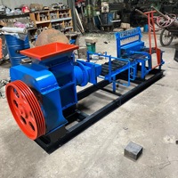 Extrudeuse semi-automatique de briques d'argile HRD avec roulements et engrenages 220V, moulage par vibration, garantie 1 an