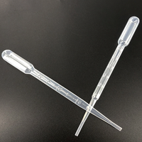 Pipette compte-gouttes en plastique jetable de laboratoire 3ml Pipettes de Pasteur de transfert 1ml 2ml 3ml 5ml 10ml Pipette physiologique