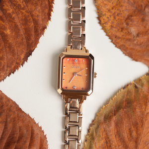 นาฬิกา CILOA รุ่น Gold Retro Square สำหรับผู้หญิง แฟชั่นทันสมัย สไตล์ลำลอง คุณภาพสูง ใหม่ กันน้ำ นาฬิกาควอตซ์ หรูหราเบาๆ เหมาะเป็นของขวัญ - Product Image 2