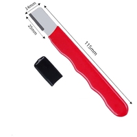 En gros, Mini outil d'affûtage rouge pour ciseaux et sécateurs, accessoire de jardinage