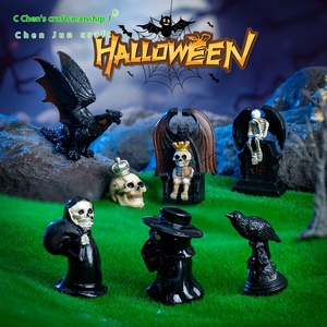 Nuevas decoraciones DIY de Halloween <span class=keywords><strong>para</strong></span> Resina de murciélago, adornos de micropaisaje en miniatura <span class=keywords><strong>para</strong></span> espacios pequeños, moldes de resina, modelo <span class=keywords><strong>para</strong></span> - Product Image 1
