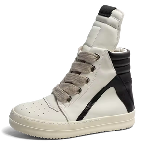 Chaussures de sport en cuir véritable de luxe de créateur originales pour hommes Style rétro Haute tige Sporty Casual Chaussures pour hommes et femmes Chaussures de marche de créateur - Product Image 4