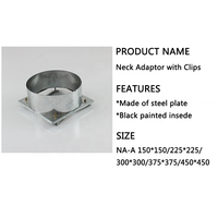 Adaptateur de ventilation d'air avec clips pour diffuseur de plafond