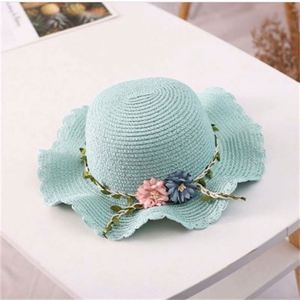 Chapeau Bob en Paille pour Bébé Fille, Mignon, Motif Dessin Animé, Doux, Protection Solaire, pour l'Été, Quotidien, Voyage, Extérieur, Plage - Product Image 6