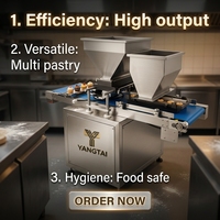 Machine à fabriquer des cupcakes et des biscuits, 300 kg/h, électrique, double buse interchangeable, équipement de boulangerie industriel, ligne de production