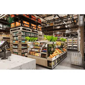 Pioneer New Design Strong Grocery Rack Supermarket Stores Metal Display Shelves
