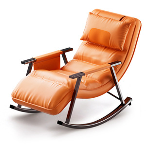 Massage Rocking Chair Full Body <b>Vibration</b> Heating Hermes Orange Plug-In Home Massage Chair - Product Image 1