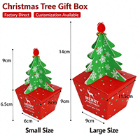 Ensemble de sacs en papier kraft à poignée motif dessin animé de Noël avec autocollant tête de chien 13*8*24cm, sac cadeau bonbons à assembler soi-même
