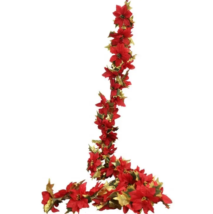 FCC1301 Рождественская Цветочная Гирлянда 1,8 метров искусственная гирлянда для рождественских украшений горячая распродажа
