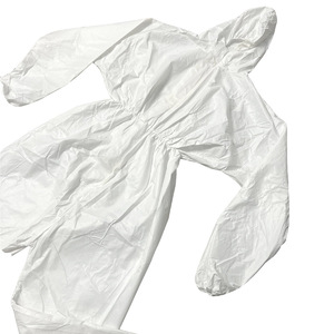 Camice da Laboratorio Monouso in Dobby <span class=keywords><strong>con</strong></span> Polsini Adesivi per Zootecnia, Lavoro in Fattoria, Uso Ospedaliero; Taglie 3XL e XL - Product Image 2