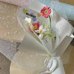 Malla de guinga, venta al por mayor, ramo de embalaje, hilo de red, floristería, papel de embalaje de flores - Product Image 6