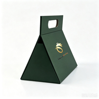 Boîte cadeau pliable en carton rigide avec fermeture magnétique personnalisée, sac avec poignée, boîte pliable portable